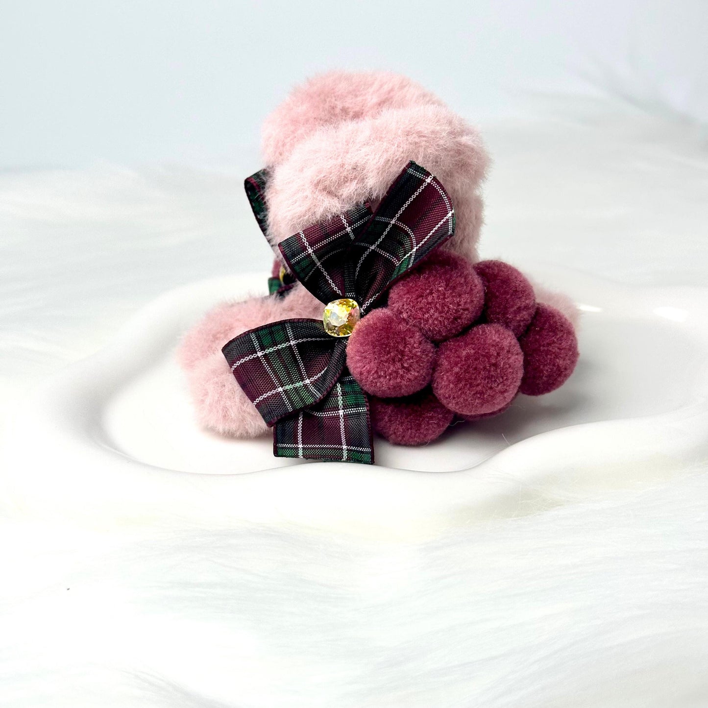 Felted Grape Hair Claw
