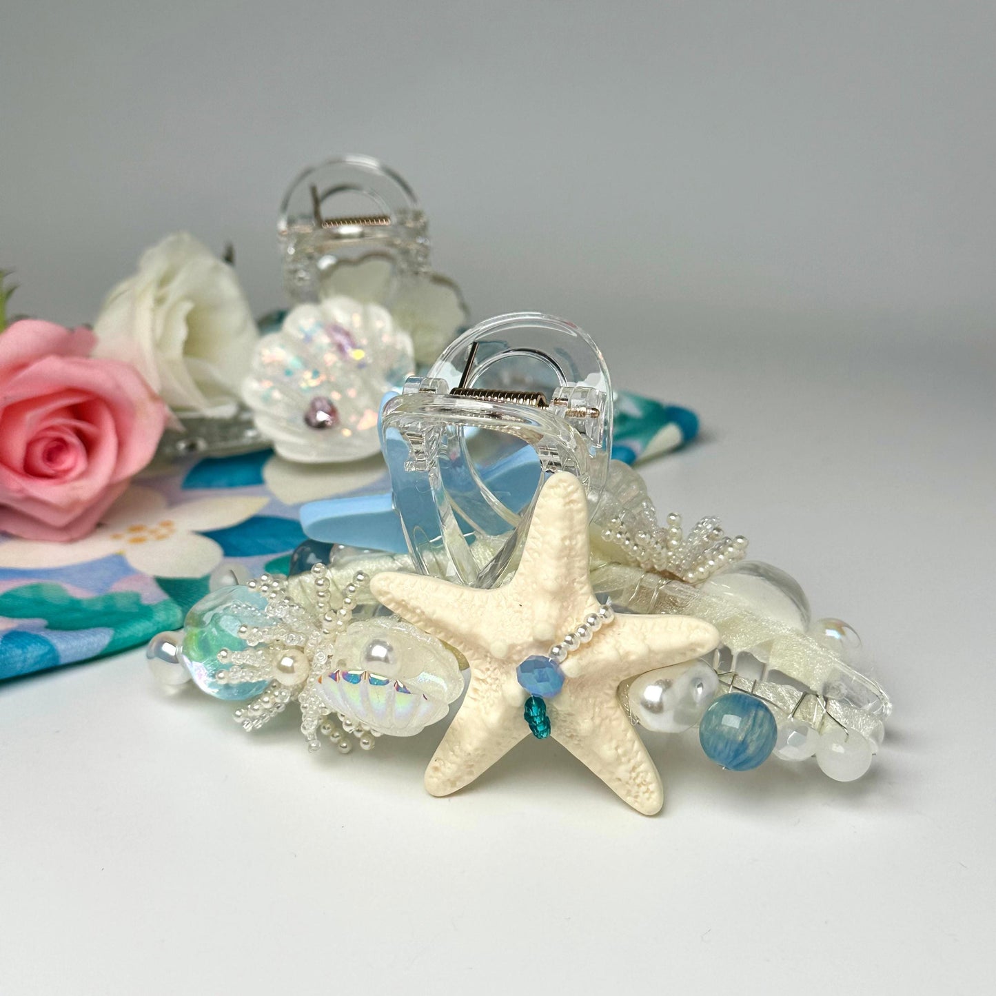 Starfish & Shell Hair Claw