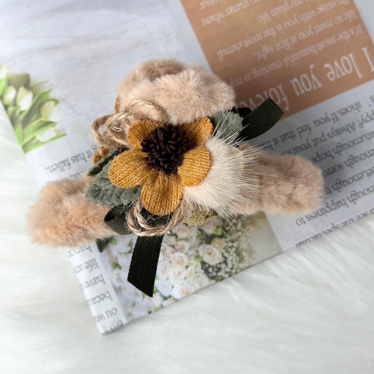 Sunflower Hair Claw
