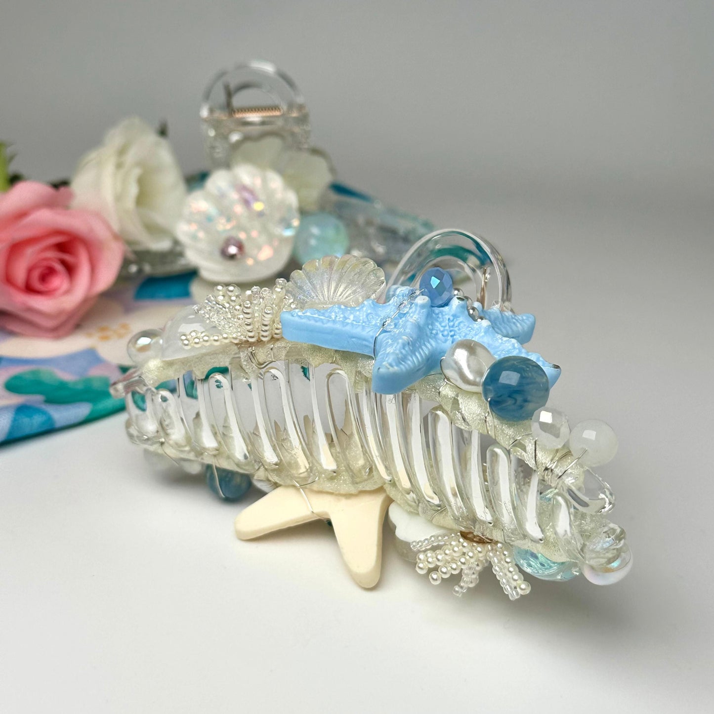 Starfish & Shell Hair Claw