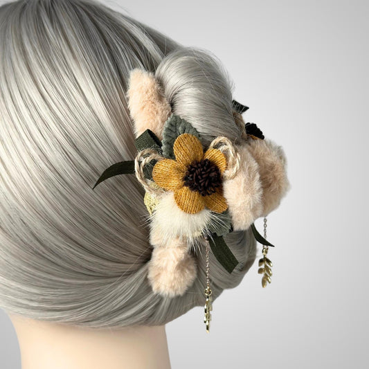 Sunflower Hair Claw