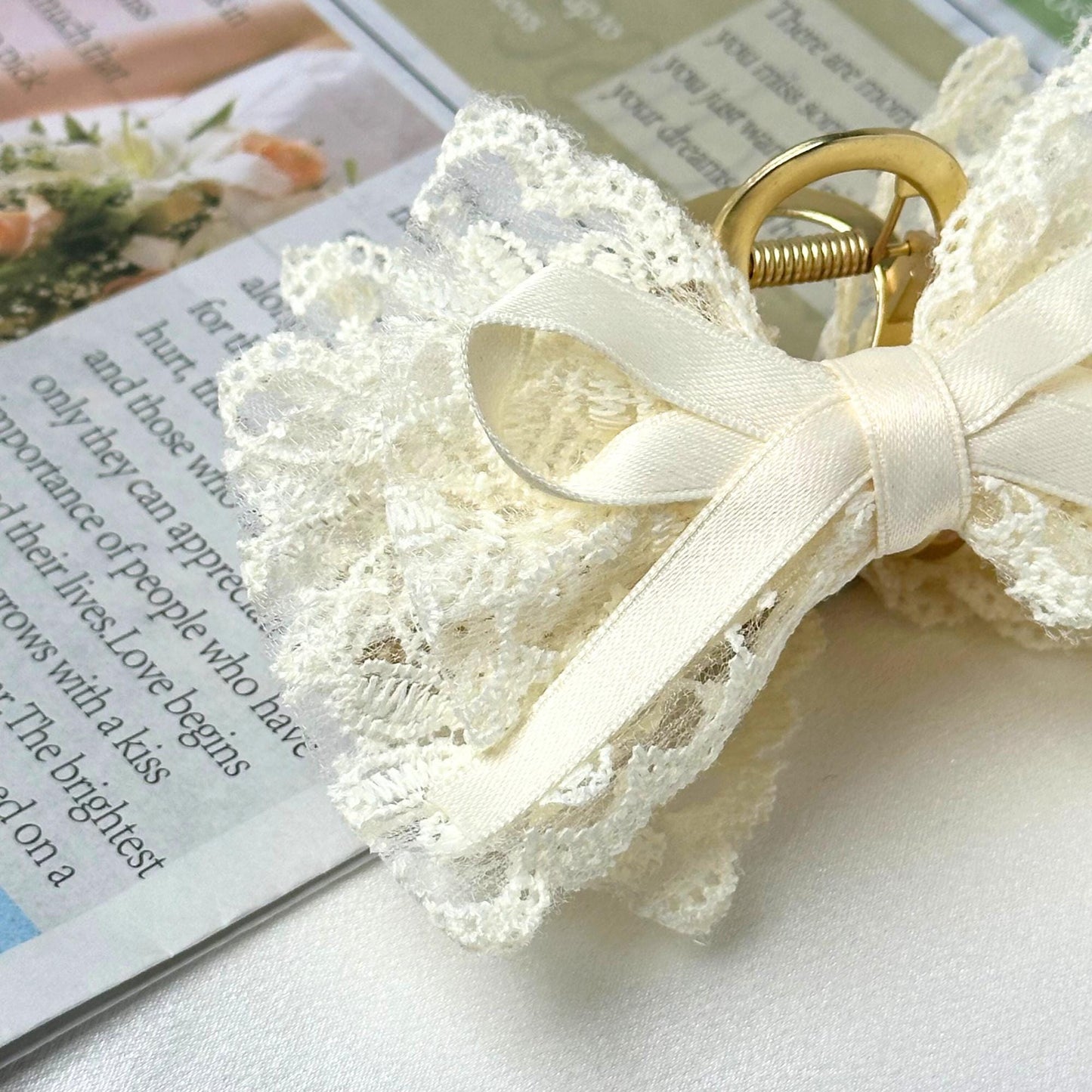 a close up of a ring on a brooch
