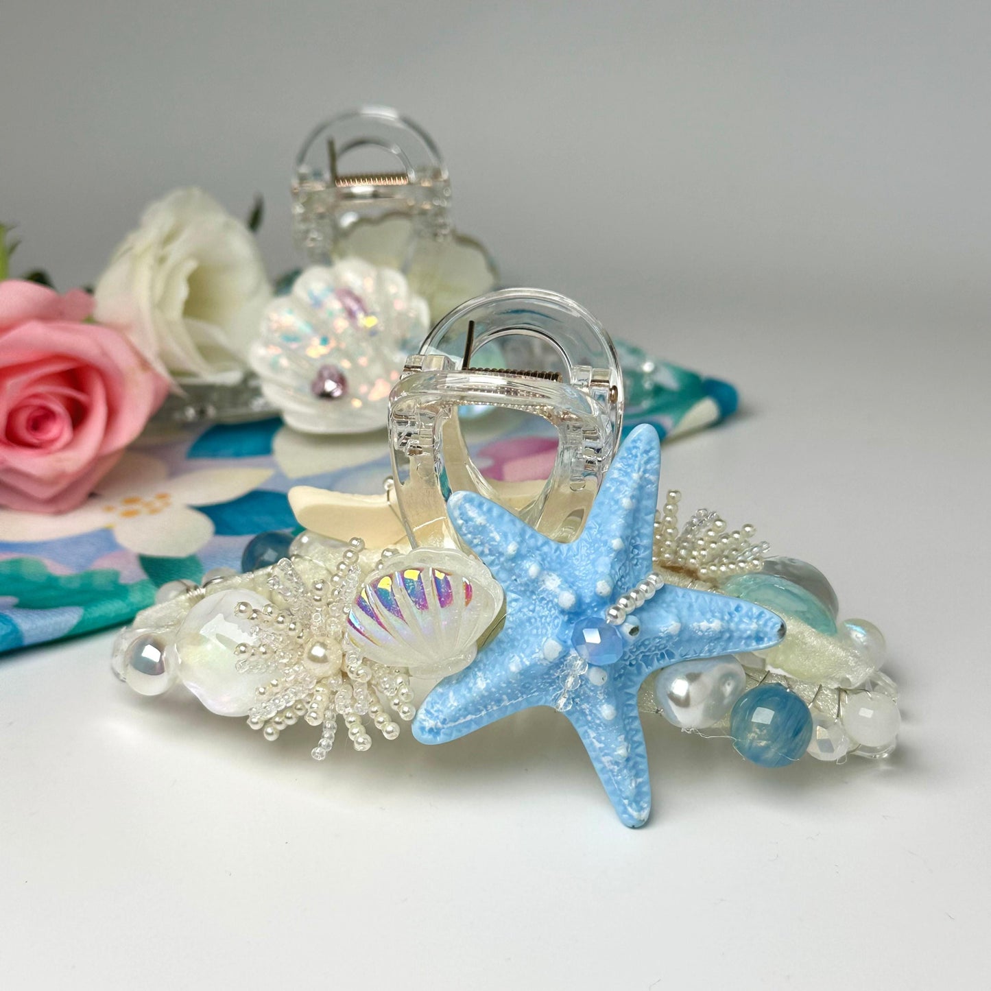 Starfish & Shell Hair Claw