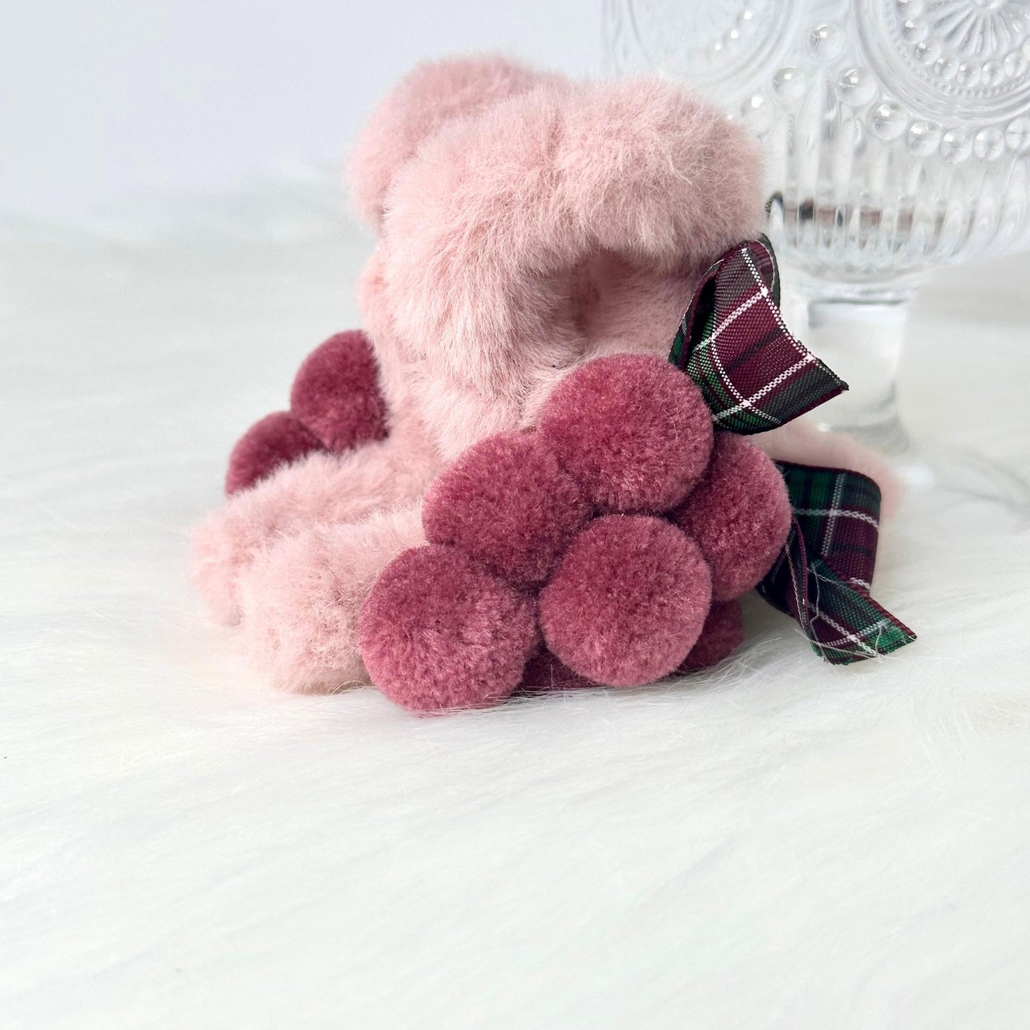 Felted Grape Hair Claw