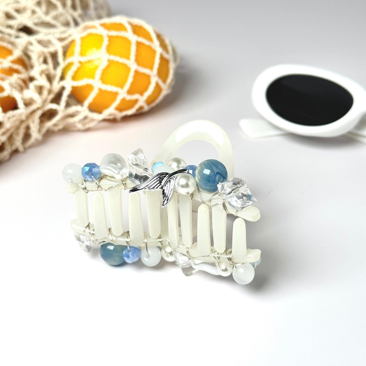 a close up of a hair comb on a table
