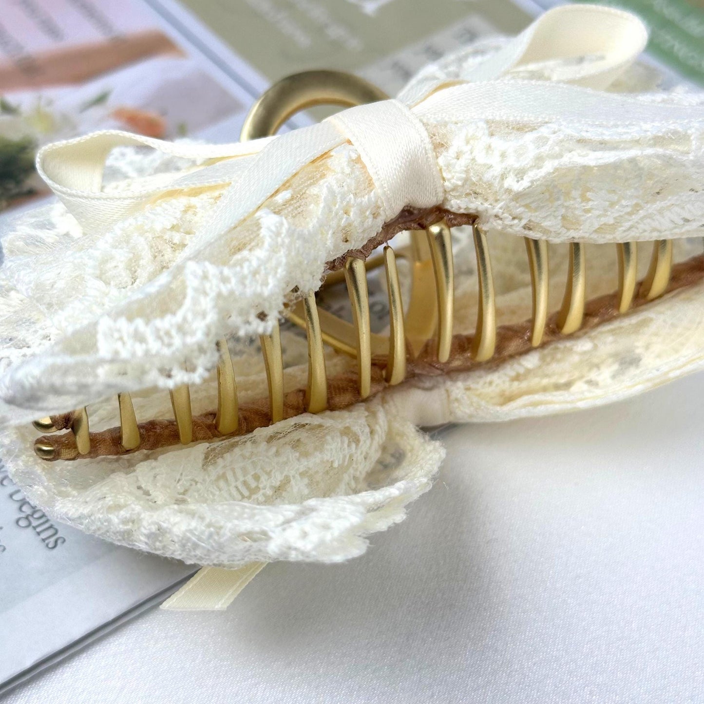 a close up of a hair comb on a table