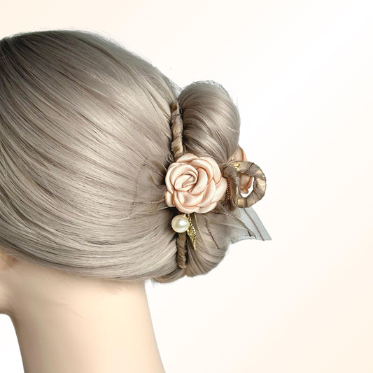 Champagne Rose Hair Claw