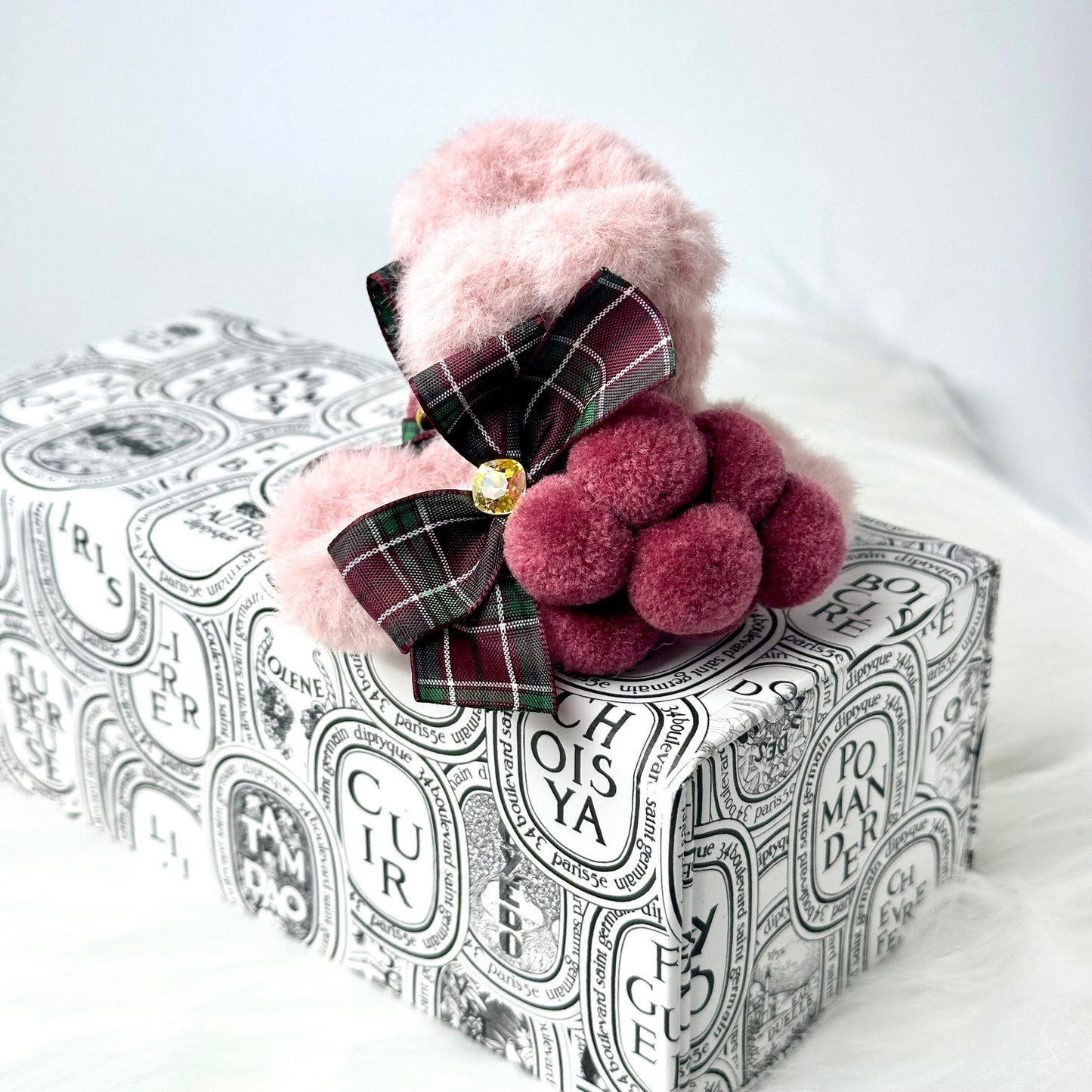 Felted Grape Hair Claw