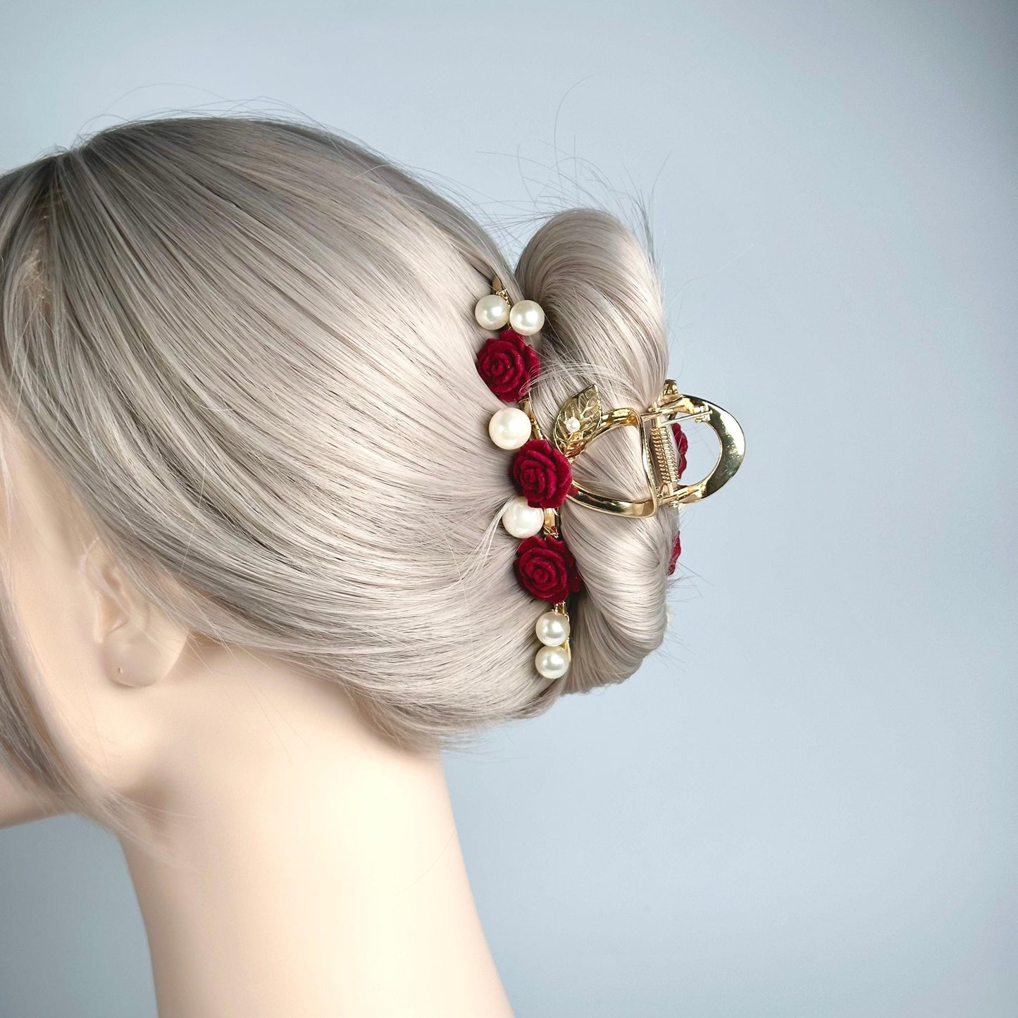 Rose & Pearl Hair Claw