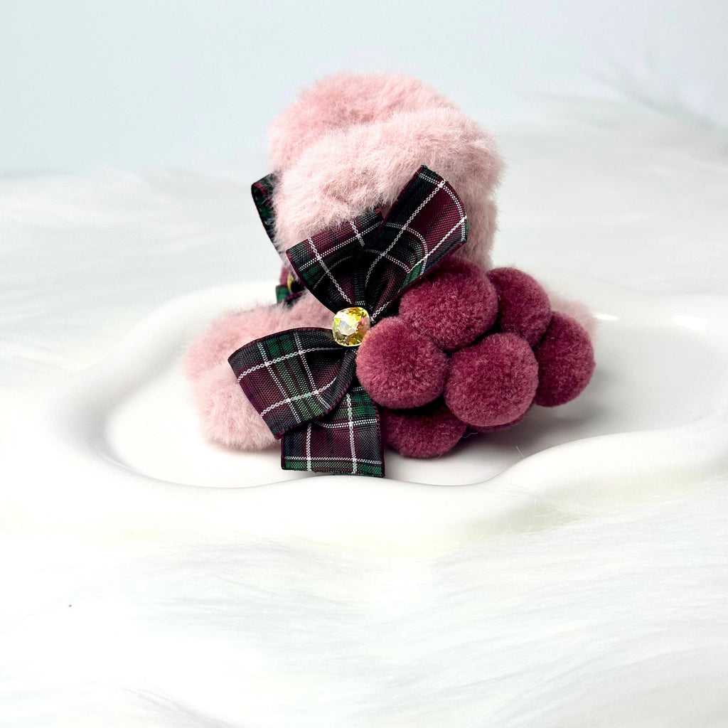 Felted Grape Hair Claw