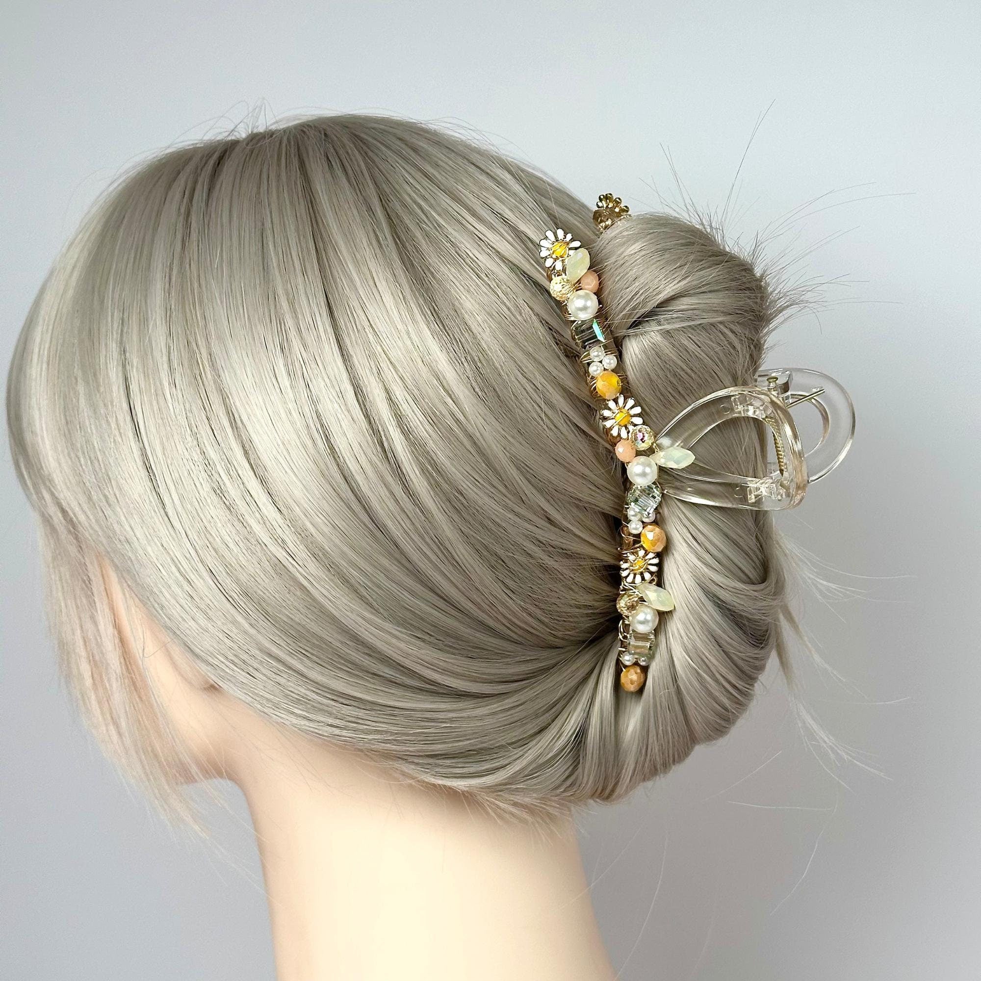 Daisy Hair Claw Clip
