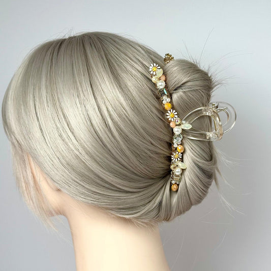 Daisy Hair Claw Clip