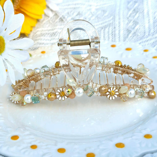 Daisy Hair Claw Clip