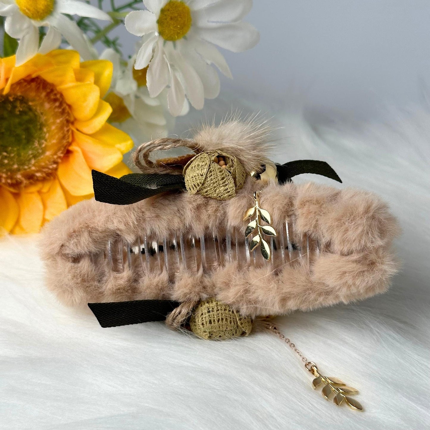 Sunflower Hair Claw