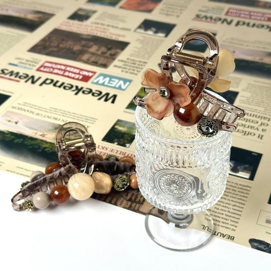 Fall Beads Hair Claw