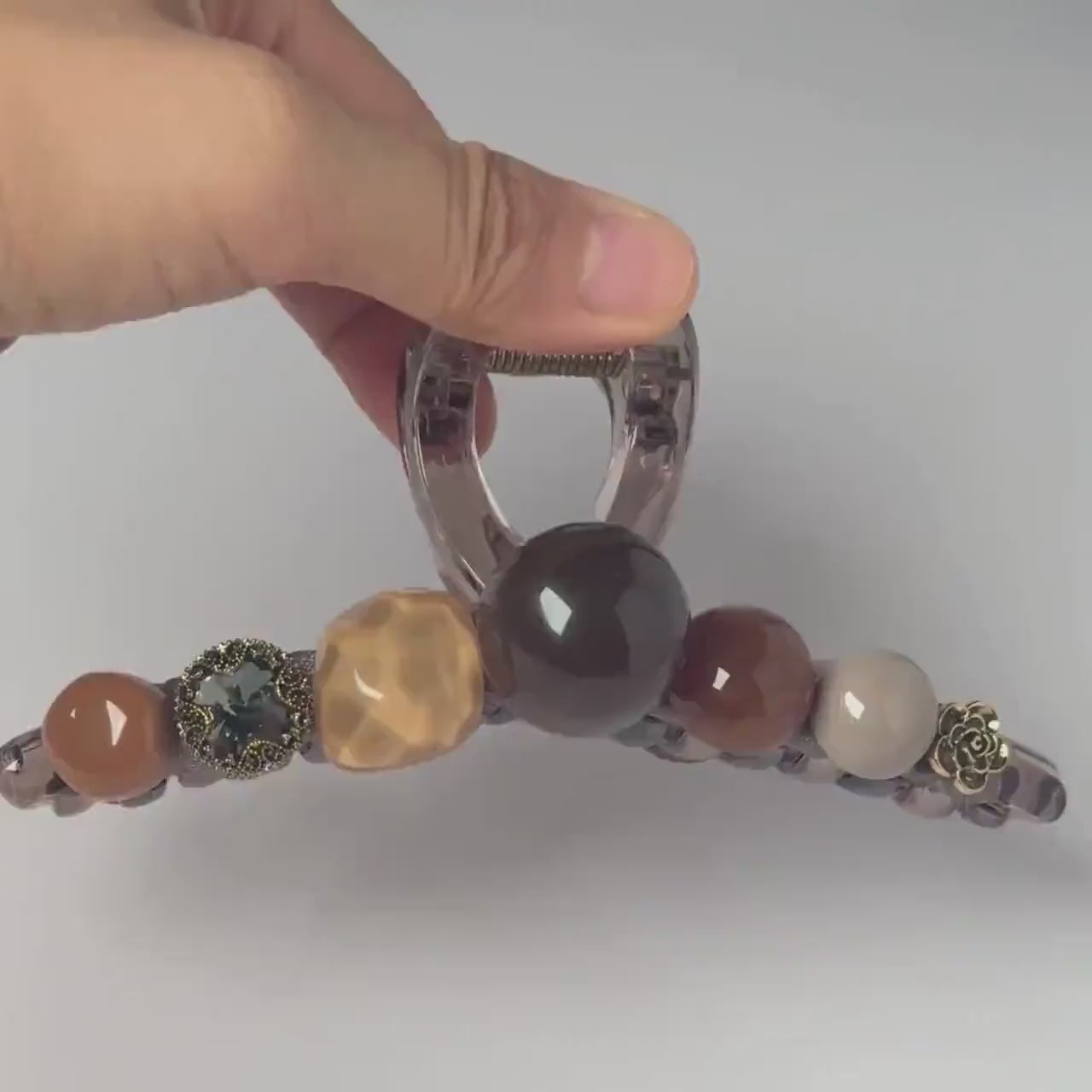 Fall Beads Hair Claw