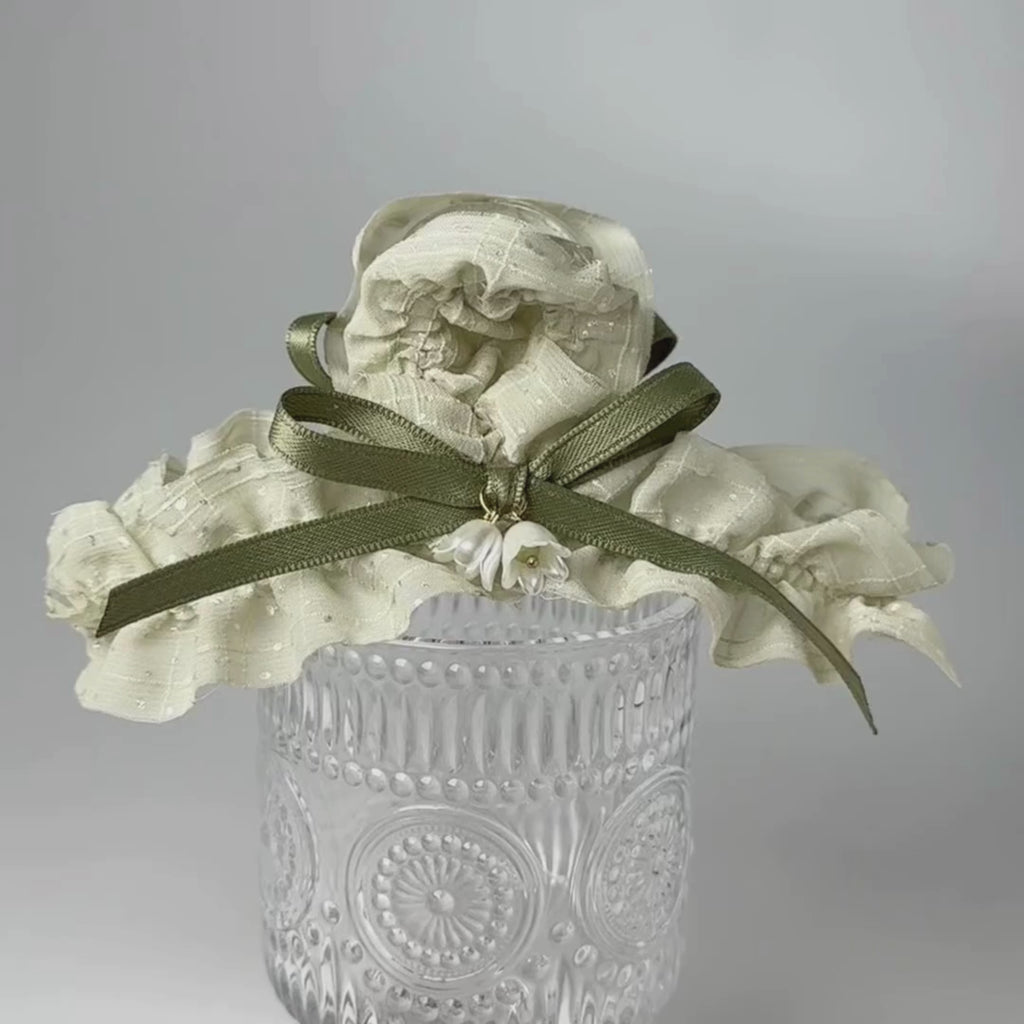 Pastel Green Flower Hair Claw Clip