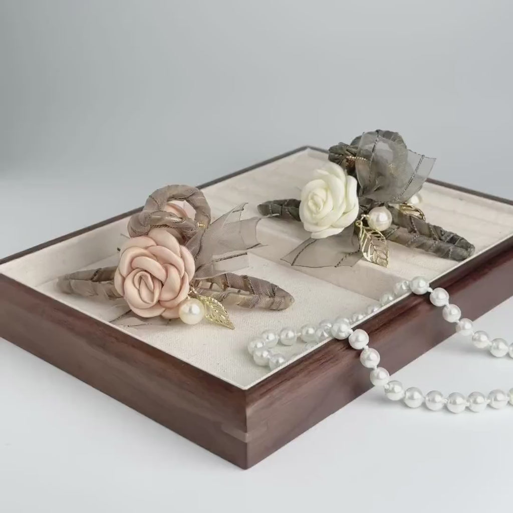 Champagne Rose Hair Claw