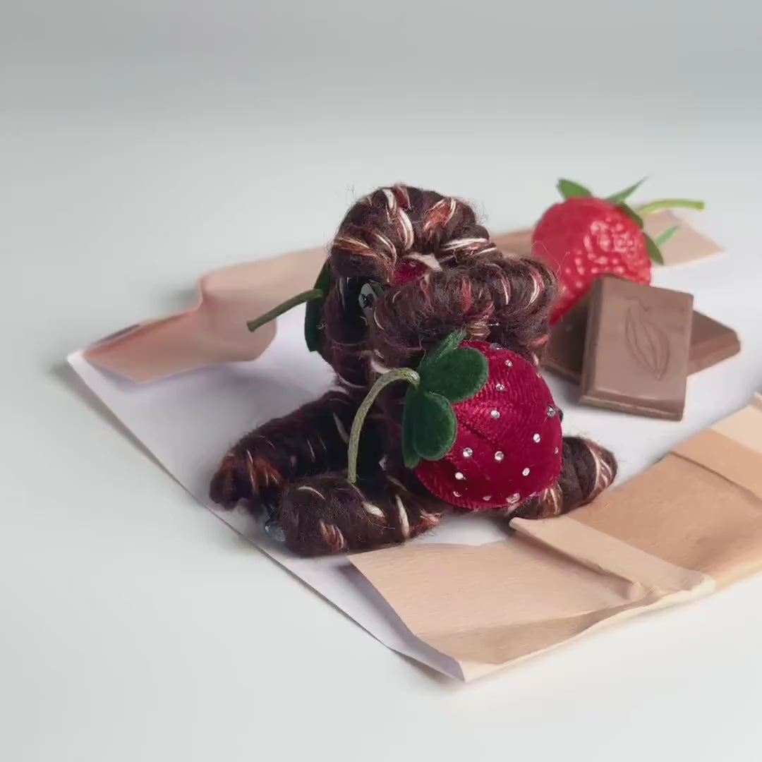 Chocolate Strawberry Hair Claw